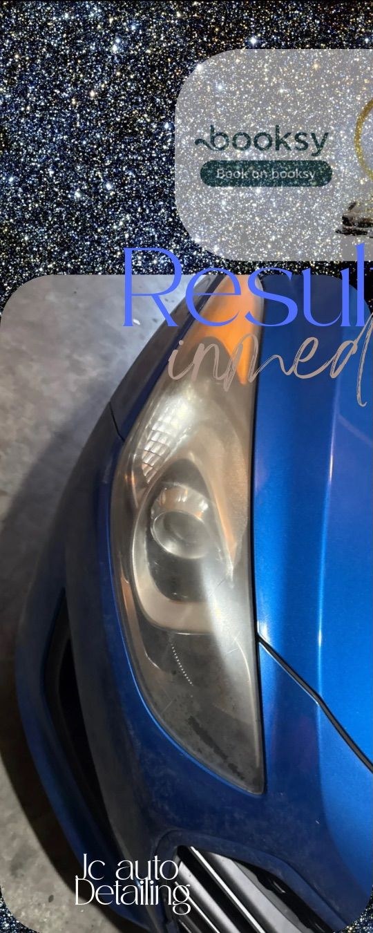 Cloudy headlight before restoration